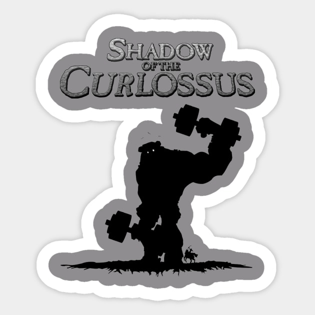 Shadow of the Curlossus Sticker by Christastic